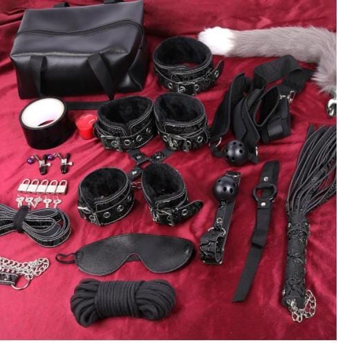 Mizee BDSM Bondage Kits 18 In 1 With storage bag SEX TOY ADULT TOYS SEX TOYS SM