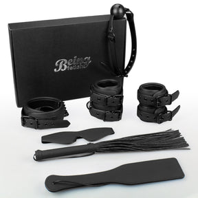 Being Fetish High quality leather BDSM KIT For Couple 8 In 1 Set