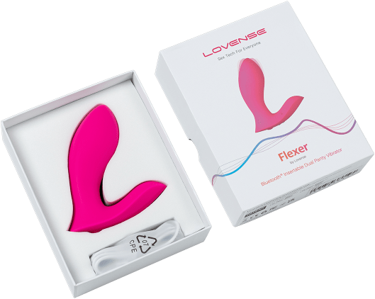 Lovense Flexer Bluetooth Insertable Dual Panty Vibrator