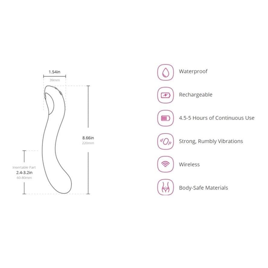 Lovense - Osci 2 App Controlled Oscillating G Spot Vibrator Menghisap Vibrator Vibrator mainan seks untuknya