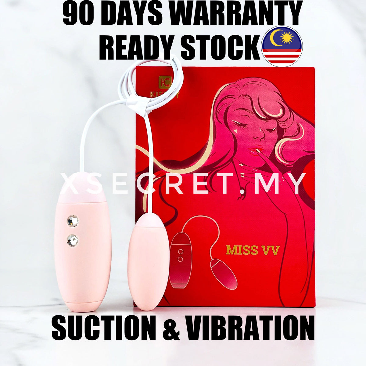 Kiss Toy Miss VV Wireless Vibrating Egg with Sucking features Remote Control Vibrating Egg Powerful Multi-Speed Vibrations Silent G- Spot Vibrator