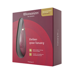 Womanizer - Premium 2 Silicone Rechargeable Clitoral Stimulator 5 Colors